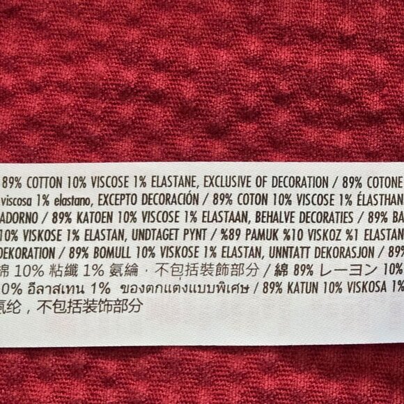 Disney Turning Red Panda Womens 3XL Corduroy Mini Skirt Embroidery Snap Front - Picture 12 of 12